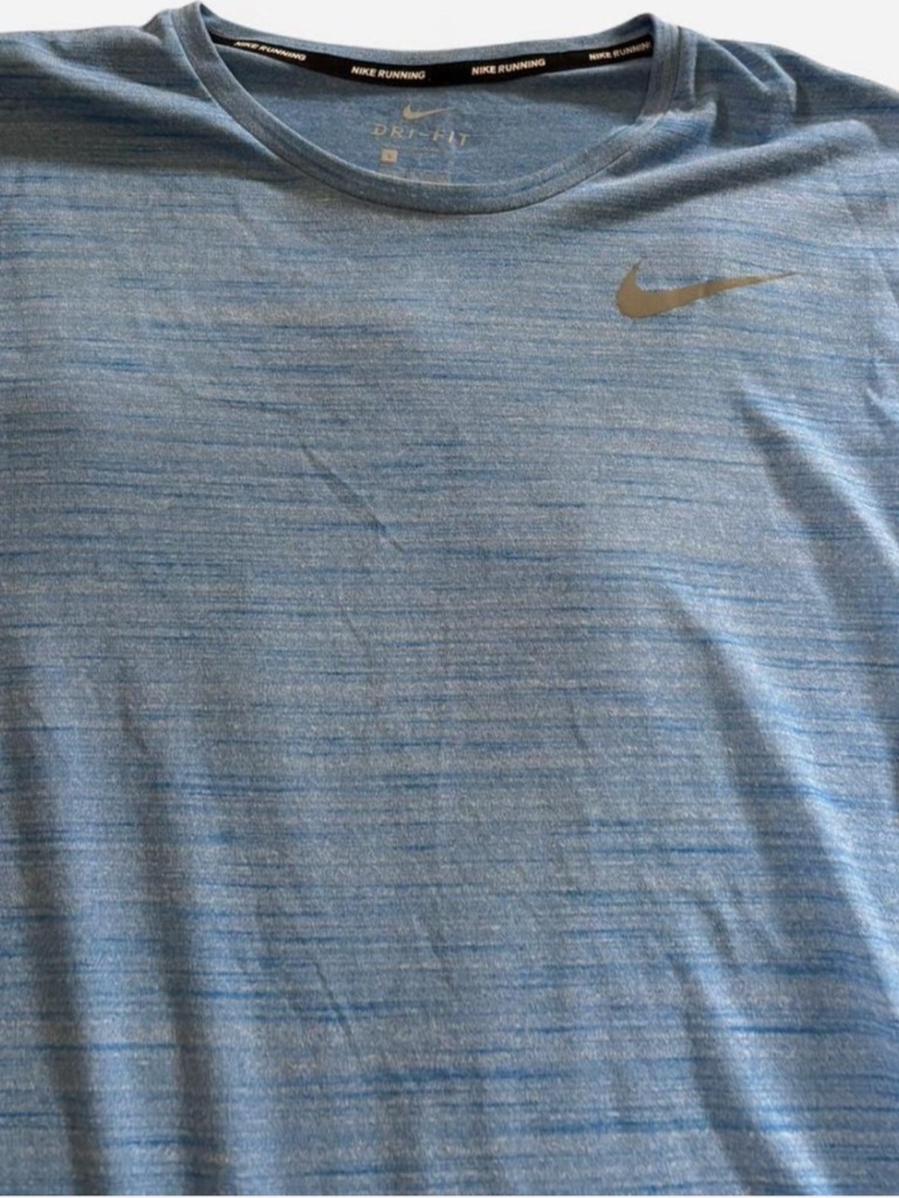 Nike Men’s Light Blue Heathered Dri-FIT Short Sleeve Tee